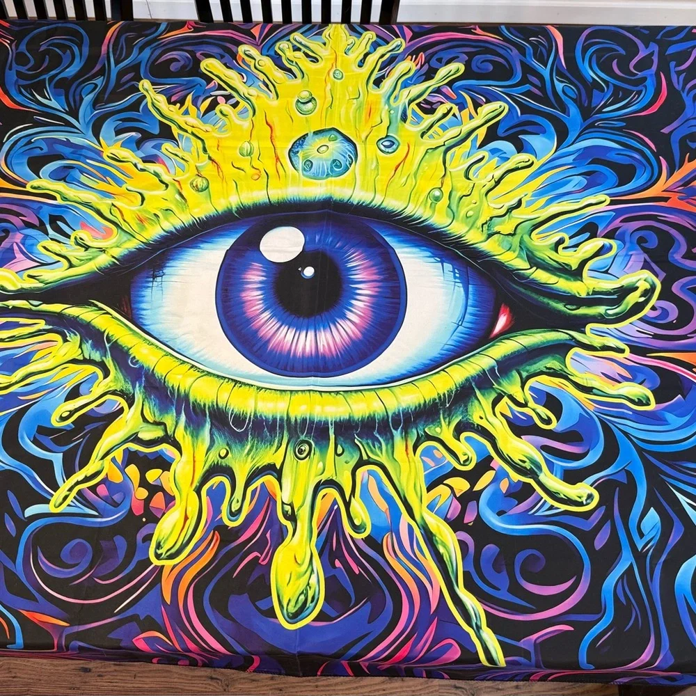 Vibrant Eye Wall Tapestry